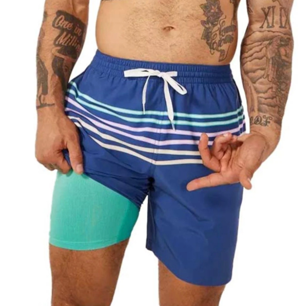 NEW CHUBBIES MOON SHADOW 7" BOXER BRIEF LINED SHORTS SWIM TRUNKS SZ S